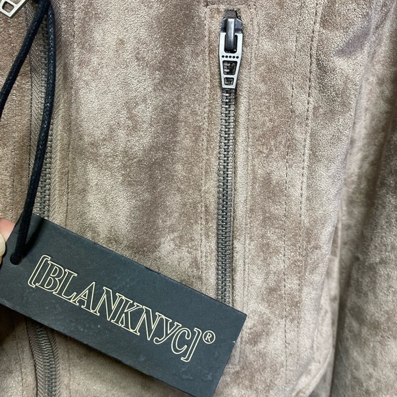 Blank NYC Faux Suede Moto Jacket NWT - Picture 5 of 6